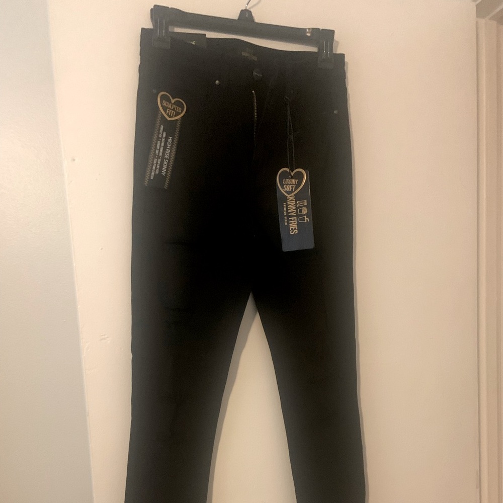Distressed Black Jeans
